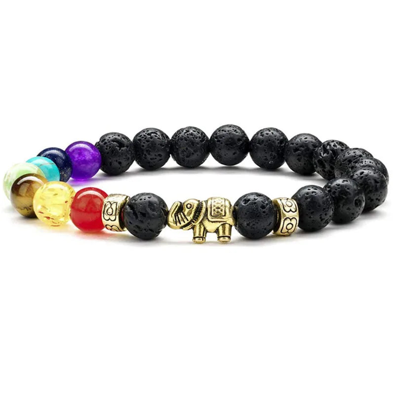 Natural Stone Beads Bracelets for Women Men Chakra Stones Bracelets Indian Yoga Braclets Women'S Healthy Stone Beads Jewelry