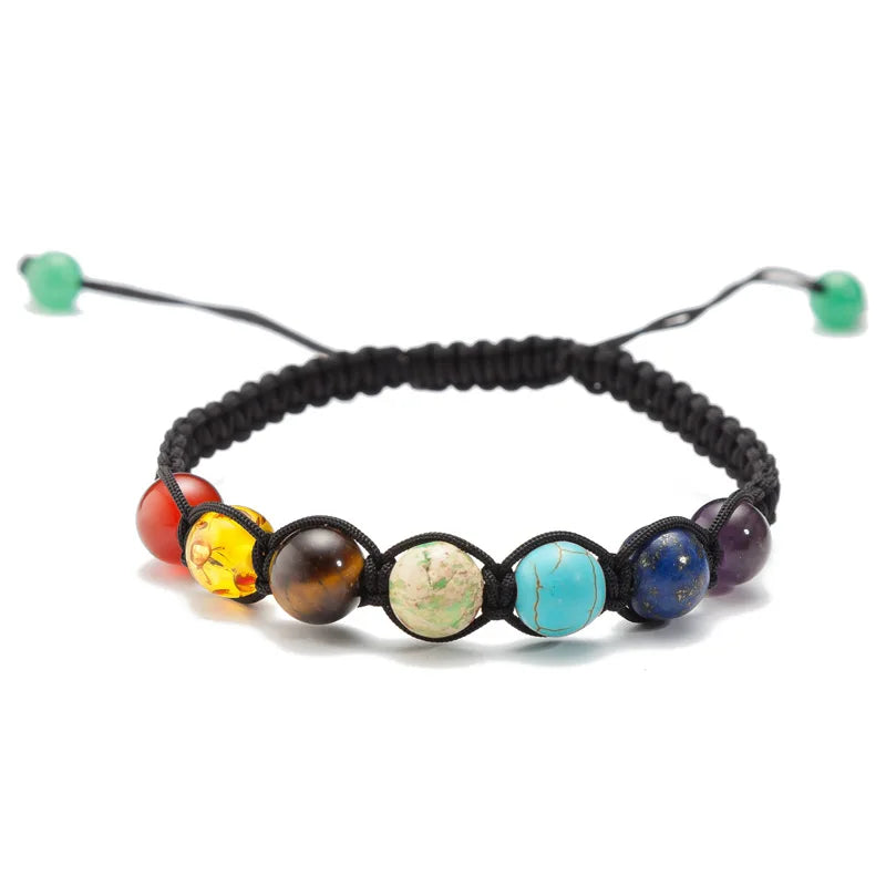 Natural Stone Beads Bracelets for Women Men Chakra Stones Bracelets Indian Yoga Braclets Women'S Healthy Stone Beads Jewelry