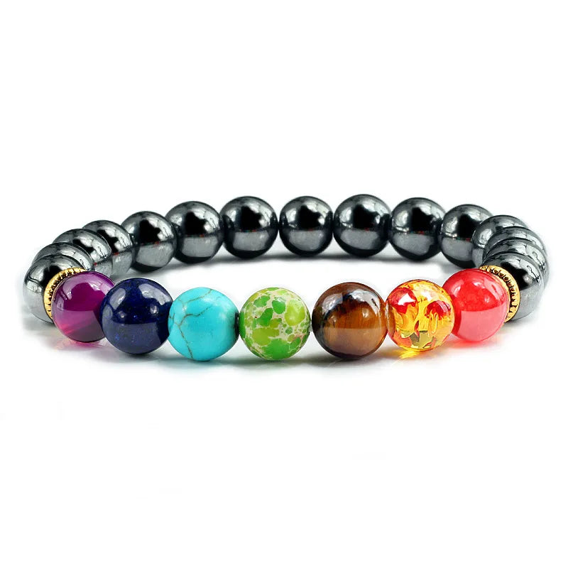 Natural Stone Beads Bracelets for Women Men Chakra Stones Bracelets Indian Yoga Braclets Women'S Healthy Stone Beads Jewelry