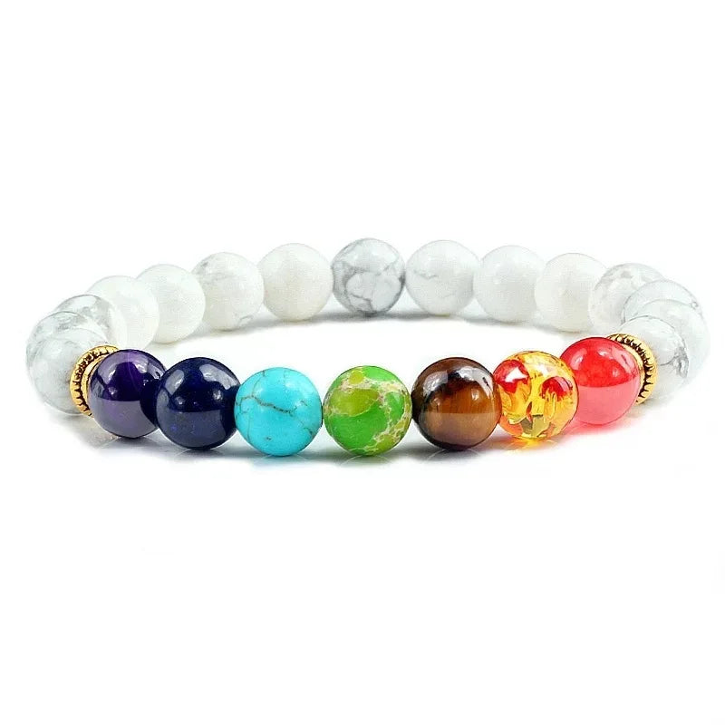 Natural Stone Beads Bracelets for Women Men Chakra Stones Bracelets Indian Yoga Braclets Women'S Healthy Stone Beads Jewelry
