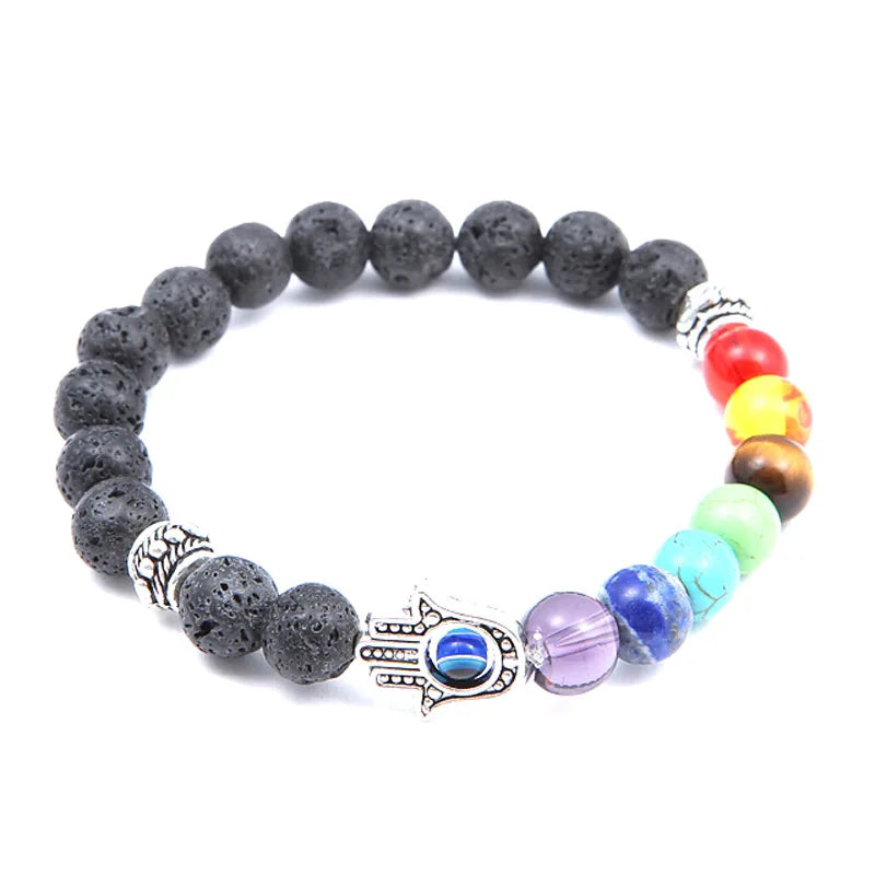 Natural Stone Beads Bracelets for Women Men Chakra Stones Bracelets Indian Yoga Braclets Women'S Healthy Stone Beads Jewelry