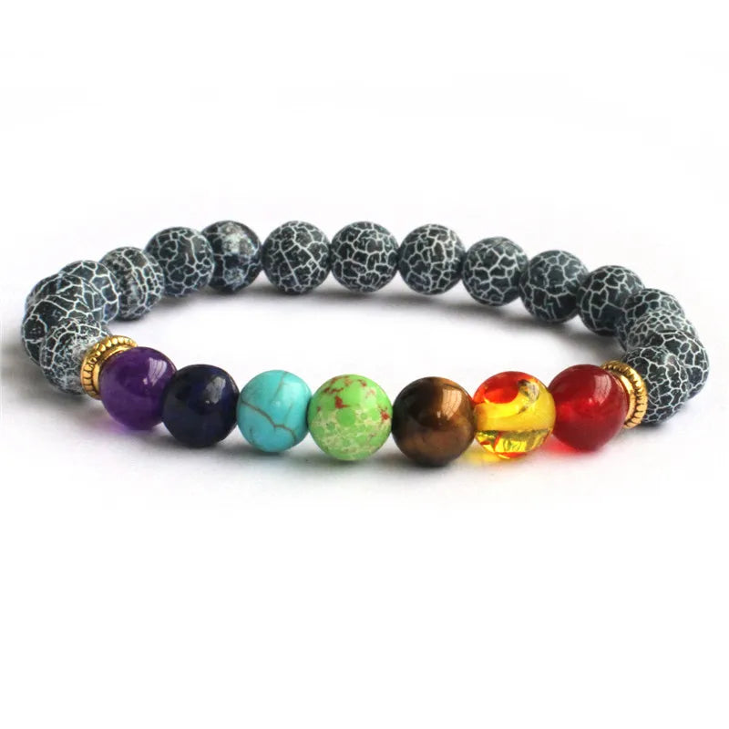 Natural Stone Beads Bracelets for Women Men Chakra Stones Bracelets Indian Yoga Braclets Women'S Healthy Stone Beads Jewelry